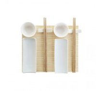 Suši Komplekts DKD Home Decor Bambuss Keramika (28,5 x 19,5 x 3,3 cm)