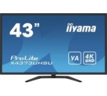 iiyama ProLite X4373UHSU-B1 computer monitor 108 cm (42.5") 3840 x 2160 pixels 4K Ultra HD Black (X4373UHSU-B1)