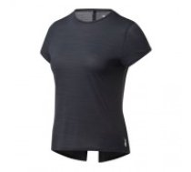 Sieviešu Krekls ar Īsām Piedurknēm Reebok Workout Ready Activchill Melns