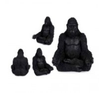 Gift Decor Dekoratīvās figūriņas Gorilla Melns Sveķi (19 x 26,5 x 22 cm)