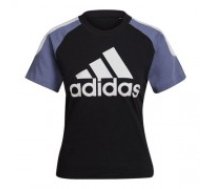 Sieviešu Krekls ar Īsām Piedurknēm Adidas Sportswear Colorblock Melns