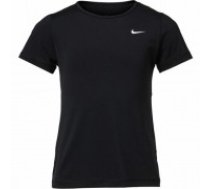 Krekls ar Īsām Piedurknēm Bērniem Nike Pro Melns 92 % Poliesters 8 % Spandex