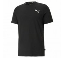 Vīriešu Krekls ar Īsām Piedurknēm Puma Essentials Small Logo Melns