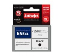 Activejet AH-653BRX Ink for HP printers; Replacement HP 653XL 3YM75AE; Premium; 720 pages; black (AH-653BRX)