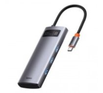 Baseus Metal Gleam USB 3.2 Gen 1 (3.1 Gen 1) Type-C 5000 Mbit/s Grey (CAHUB-CX0G)