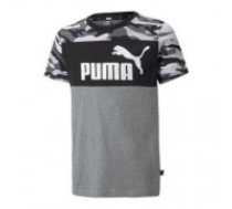 Bērnu Krekls ar Īsām Piedurknēm Puma ESS+ Camo Melns