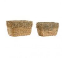 Grozs DKD Home Decor Brūns Bārkstis (35 x 25 x 24 cm) (2 pcs) (40 x 30 x 26 cm)