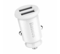 MOBILE CHARGER CAR 5V 3.1A/WHITE CCALL-ML02 BASEUS (CCALL-ML02)