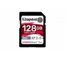 Kingston Memory card SD 128GB Canvas React Plus 300/260 UHS-II U3 (SDR2/128GB)