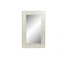 Sienas spogulis DKD Home Decor Balts Mango koks Rombs (154 x 4 x 92 cm)