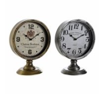 Настольные часы DKD Home Decor Stikls Sudrabains Bronza Metāls (20,5 x 13,5 x 28 cm) (2 gb.)
