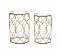 2 tabulu komplekts DKD Home Decor Metāls (42 x 42 x 63 cm)