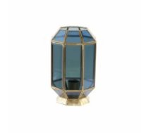 Galda lampa DKD Home Decor Stikls Zils Bronza 220 V Misiņš 50 W Moderns (18 x 19 x 29 cm)