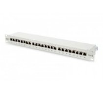 Digitus Patch panel 19" 24 porty, kat.6, S/FTP, 1U, wspornik kablowy, szary (kompletny) (DN-91624S)