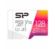 Silicon power                    Elite Micro SDXC 128GB Class 10 UHS-I A1 V10 (SP128GBSTXBV1V20SP)