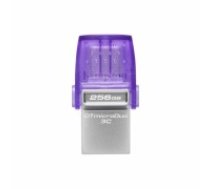 Kingston                    DataTraveler DT Micro Duo 3C 256 GB, USB Type-C and Type-A, Purple (DTDUO3CG3/256GB)