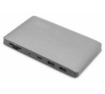 Digitus                    Universal Docking Station USB 3.0, 7-Port, Travel 2x Video, 3x USB 3.0, 1x USB-C, RJ45, 1 x Audio Stereo jack (3.5 mm) (DA-70895)