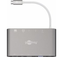 Goobay                    USB-C All-in-1 Multiport Adapter 62113 USB Type-C, 0.13 m, Silver (62113)