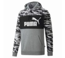 Vīriešu Sporta Krekls ar Kapuci Puma ESS Camo Melns Pelēks Balts Kamuflāža