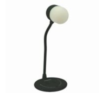 PROMATE LumiQi LED Galda Lampa ar Bezvadu uzlādi un Bluetooth skaļruni (CIBLUMIQIBK)