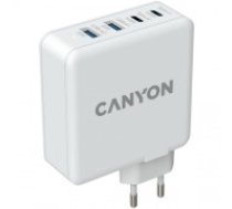 Canyon, GAN 100W charger Input: 100V-240V Output: USB-C1/C2: 5V 3A , 9V 3A , 12V 3A , 15V 3A , 20V 5A USB-A 1/A2: 4.5V/5A, 5V/4.5A, 9V/3A, 12V/2.5A, 20V/1.5A C1+C2 : 65W + 30W； C1+A1 : 65W + 30W ； C1+A2 : 65W + 30W ；C1+A1+A2 : 65W + 7.5W (CND-CHA100W01)