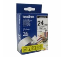 Laminēta lente iekārtu marķēšanai Brother TZ-251 2,4 cm 8 m 24 mm