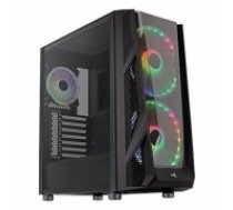 Micro ATX/Mini  ITX / ATX Midtower Korpuss Aerocool NIGHTHAWKDUOBK RGB USB 3.0 Ø 20 cm Melns