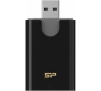 Silicon Power memory card reader Combo USB 3.2, black (SPU3AT5REDEL300K)