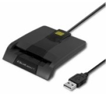 Qoltec smart card reader + USB-C adapter SCR0634 (50634)