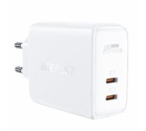 Acefast charger GaN USB Type C 50W, PD, QC 3.0, AFC, FCP white (A29 white) (A29 WHITE)