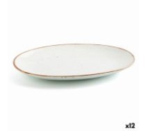 Pasniegšanas Plate Ariane Terra Ovāls Keramika Bēšs (Ø 26 cm) (12 gb.)