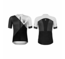 Velo krekls Rock Machine Race Jersey SS, balta/melna, XL (RF110114)