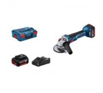 Bosch GWS 18V-10, LB 2x4.0, 18V-40 Akumulatora leņķa slīpmašīna (06019J4007)