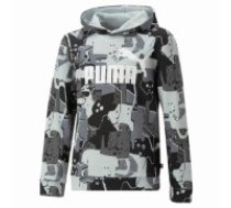 Bērnu Sporta Krekls ar Kapuci Puma Essentials+ Street Art Melns Pelēks