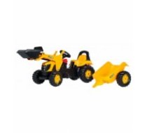 Rolly Toys Pedāļu traktors ar kausu  un piekabi Rolly Kid JCB 023837  (2,5-5 gadiem) Vācija (023837)