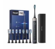 FairyWill Sonic toothbrush with head set and case FW-P80 (Black) (6EUFWP80BK+H6+8)