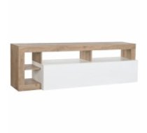 TV mēbeles DKD Home Decor 184 x 42 x 58 cm Metāls Brūns Balts Koks MDF