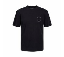 Vīriešu Krekls ar Īsām Piedurknēm Jack & Jones JJSUNSET TEE SS CREW NECK 12221013 Melns