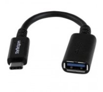 USB A uz USB C Kabelis Startech USB31CAADP           Melns