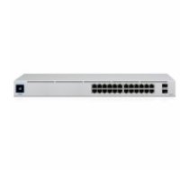 UBIQUITI                    Switch||USW-24-POE|Type L2|Desktop/pedestal|Rack|24x10Base-T / 100Base-TX / 1000Base-T|2xSFP|PoE+ ports 16|95 Watts|USW-24-POE (USW-24-POE)