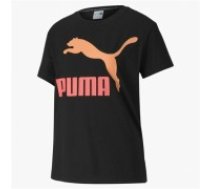 Sieviešu Krekls ar Īsām Piedurknēm Puma Classics Logo Tee Melns