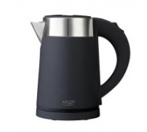 Adler Kettle AD 1372 Electric, 800 W, 0.6 L, Plastic/Stainless steel, 360° rotational base, Black (400830)