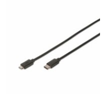 Kabelis USB C Digitus by Assmann DB-300137-018-S 1,8 m Melns