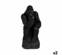 Gift Decor Dekoratīvās figūriņas Gorilla Melns 20 x 45 x 20 cm (2 gb.)