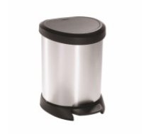 Curver Pedāļspainis metalizēts Deco Bin 5L (sudraba) (0802160599)