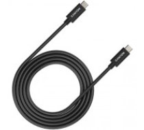 CANYON UC-42, USB4 TYPE-C to TYPE-C cable assembly 20G 2m 5A 240W(ERP) with E-MARK, CE, ROHS, black (CNS-USBC42B)