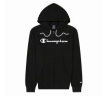 Vīriešu Sporta Krekls ar Kapuci Champion Hooded Full Zip Melns