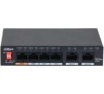 Switch|DAHUA|PFS3006-4GT-60|6x1000Base-T|PoE ports 4|60 Watts|PFS3006-4GT-60-V2 (PFS3006-4GT-60-V2)