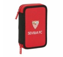 Sevilla FÚtbol Club Double zīmuļu futrālis Sevilla Fútbol Club Melns Sarkans 12.5 x 19.5 x 4 cm (28 pcs)