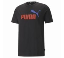 t-krekls Puma Essentials + 2 Col Logo Melns Vīriešu